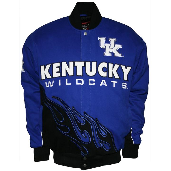 Men's Franchise Club Kentucky Wildcats Hot Route Twill Jacket, Size: Xxl, Blue