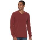 Men's Sonoma Goods For Life&reg; Classic-fit Flexwear V-neck Tee, Size: Large, Med Red