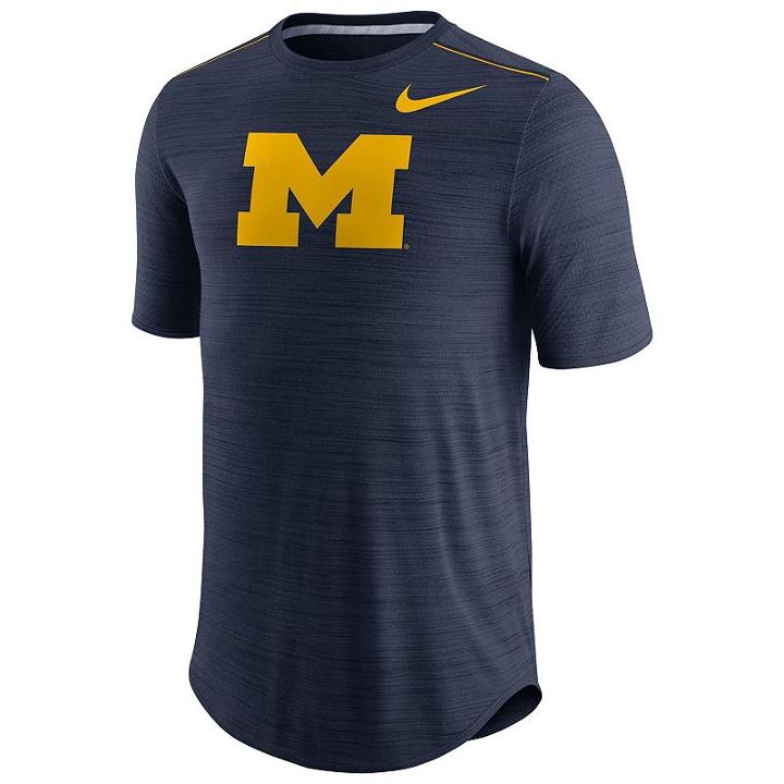 Men's Nike Michigan Wolverines Player Dri-fit Tee, Size: Small, Ovrfl Oth