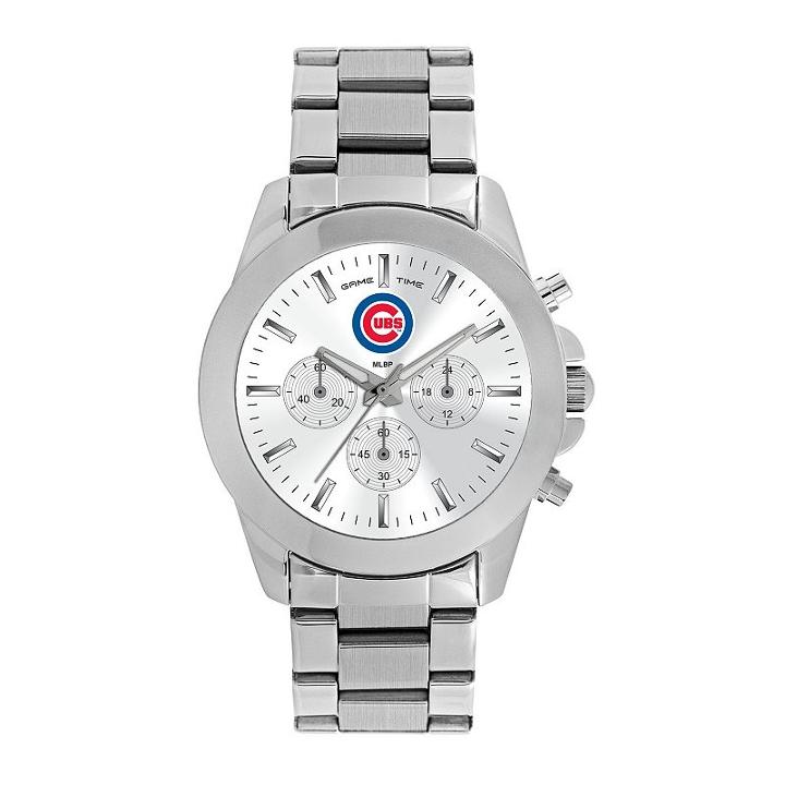 Women's Game Time Chicago Cubs Knockout Watch, Silver
