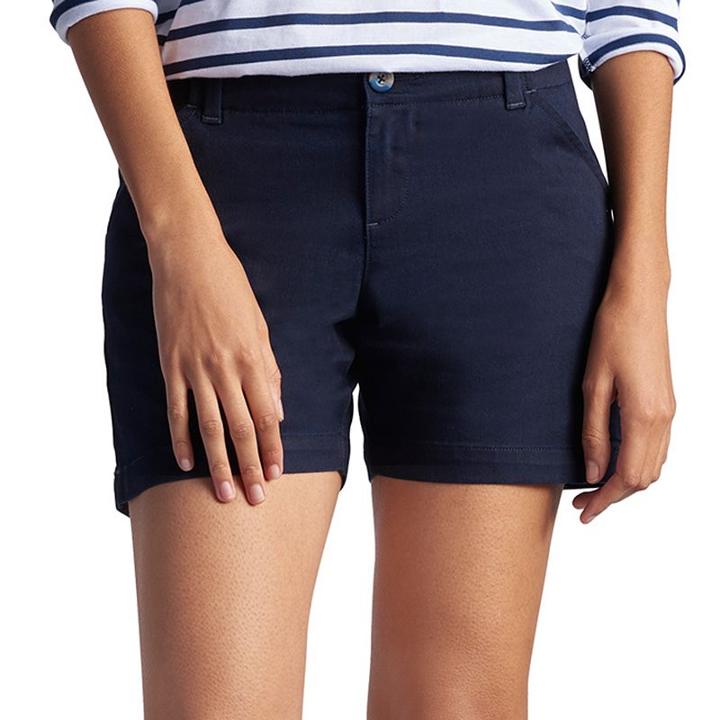 Women's Lee Essential Twill Shorts, Size: 4 - Regular, Dark Blue