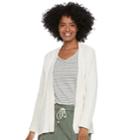 Petite Sonoma Goods For Life&trade; Chenille Cardigan, Women's, Size: M Petite, White Oth