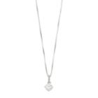 Forever Brilliant 14k White Gold 3/4 Carat T.w. Lab-created Moissanite Solitaire Pendant, Women's, Size: 18