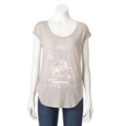 Women's Rock & Republic&reg; Run Dmc Graphic Tee, Size: Small, Lt Beige