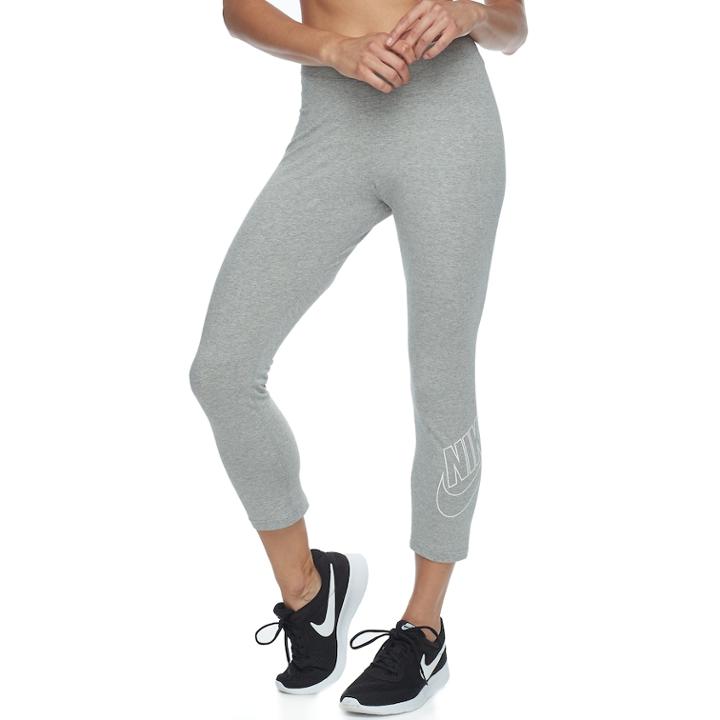Women's Nike Futura Graphic 3/4 Tights, Size: Xl, Grey Other