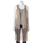 Sonoma Goods For Life&trade; Crochet Vest, Women's, White Oth