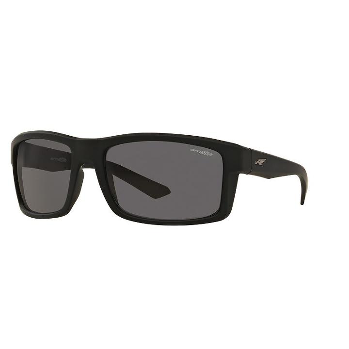 Arnette An4216 61mm Corner Man Rectangle Sunglasses, Adult Unisex, Dark Grey