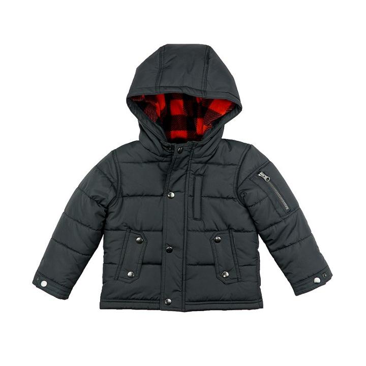 Boys 4-7 Carter's Heavyweight Bubble Jacket, Size: 7, Grey