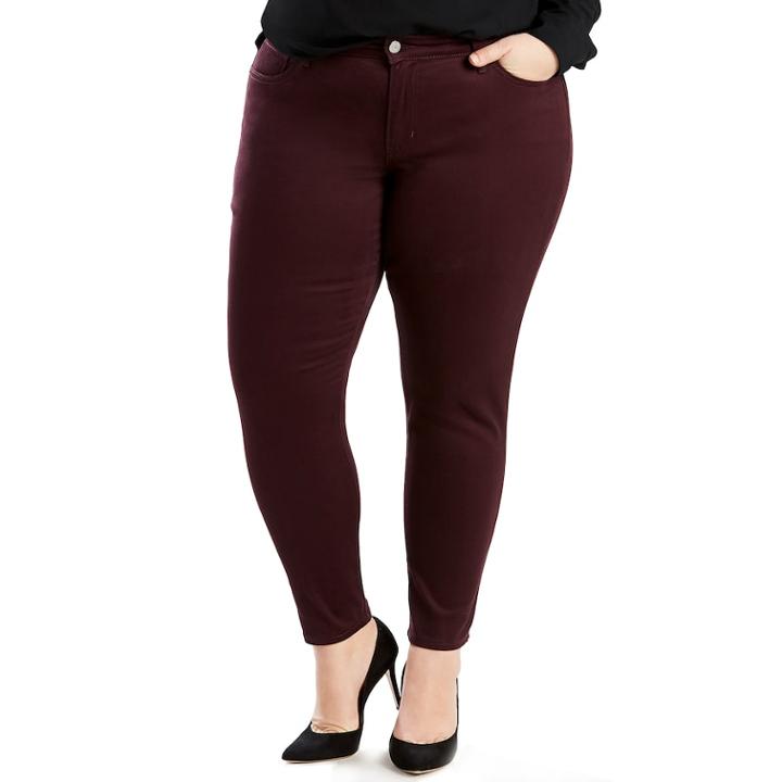 Plus Size Levi's&reg; 711 Skinny Ankle Jeans, Women's, Size: 20 W, Red