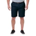 Big & Tall Haggar&reg; Cool 18&reg; Pro Classic-fit Pleated Shorts, Men's, Size: 44, Blue (navy)