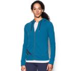 Women's Under Armour French Terry Full-zip Hoodie, Size: Medium, Pink Ovrfl