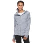 Women's Tek Gear&reg; Micro Fleece Zip-up Jacket, Size: Xl, Med Grey