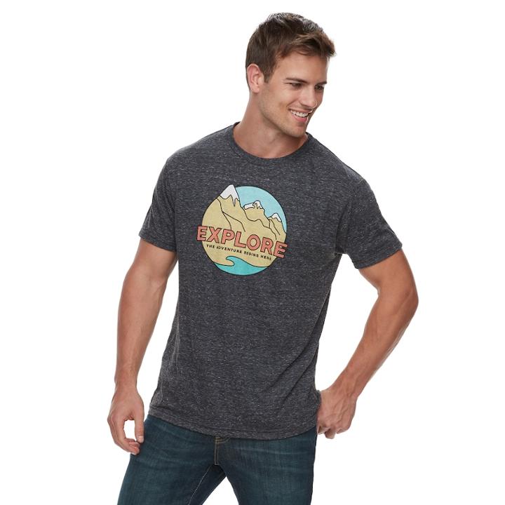 Men's Sonoma Goods For Life&trade; Outdoor Graphic Tee, Size: Medium, Dark Grey