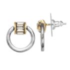 Simply Vera Vera Wang Two Tone Nickel Free Doorknocker Earrings, Women's, Multicolor