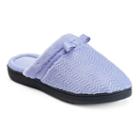 Isotoner Women's Chevron Clog Slippers, Size: Medium, Lt Purple