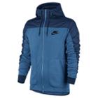 Men's Nike Colorblock Hoodie, Size: Large, Turquoise/blue (turq/aqua)
