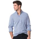 Men's Chaps Classic-fit Plaid Stretch Performance Button-down Shirt, Size: Xxl, Blue (navy)