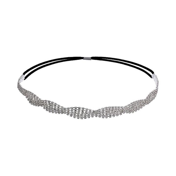 Crystal Allure Twist Headband, Women's, White