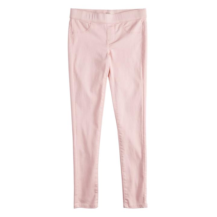 Girls 7-16 & Plus Size So&reg; Pull-on Ultimate Jeggings, Size: 14, Light Pink