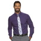 Men's Croft & Barrow&reg; Classic-fit Easy Care Point-collar Dress Shirt, Size: 18.5-34/35, Purple