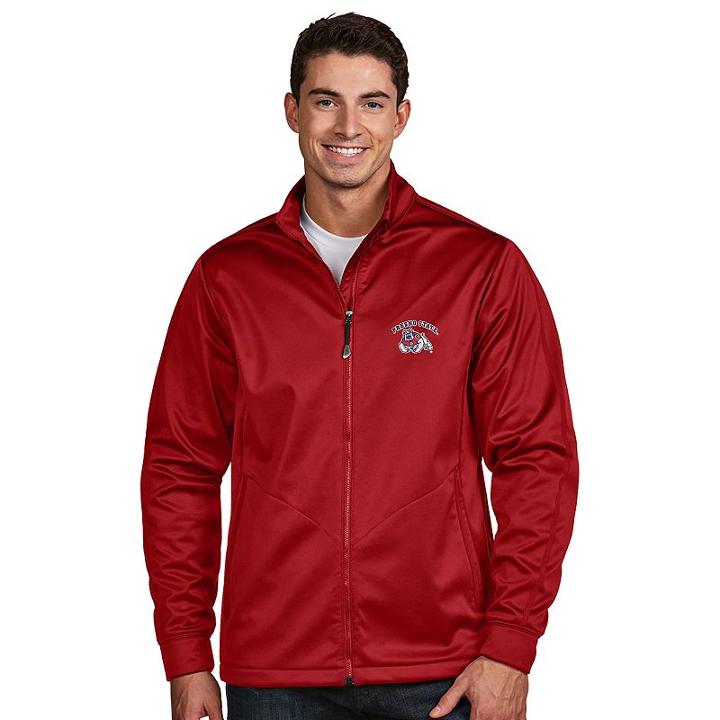 Men's Antigua Fresno State Bulldogs Waterproof Golf Jacket, Size: Xxl, Dark Red