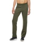 Women's Tek Gear&reg; Fleece Mid-rise Sweatpants, Size: Small, Dark Green