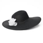 Women's Sonoma Goods For Life&trade; Flower Accent Floppy Hat, Black