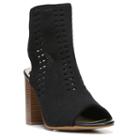 Fergalicious Hero Women's Peep Toe Ankle Boots, Size: 10, Black