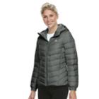 Women's Adidas Outdoor Climawarm&reg; Hooded Down-fill Puffer Jacket, Size: Xs, Med Green
