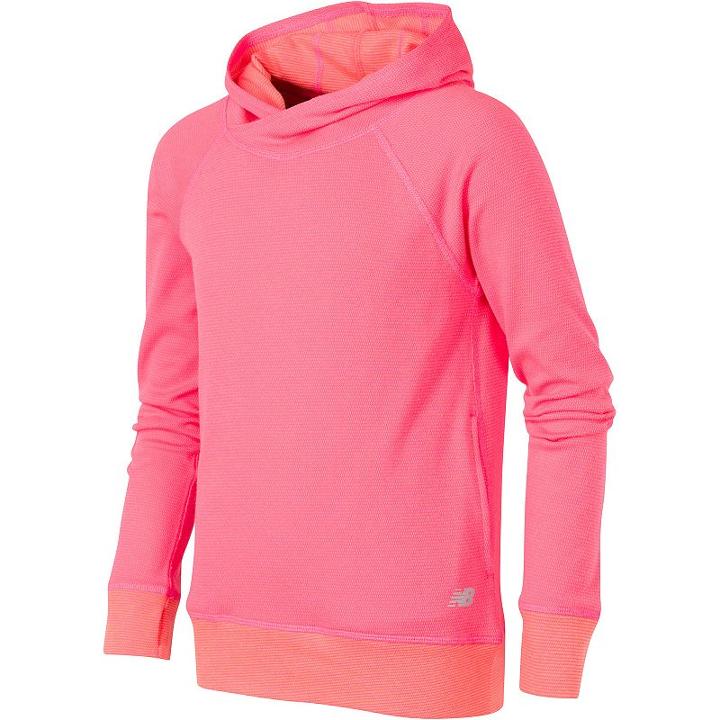 Girls 7-16 New Balance Hooded Pullover, Size: 14, Med Orange