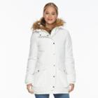 Women's Levi's Hooded Anorak Parka, Size: Medium, White