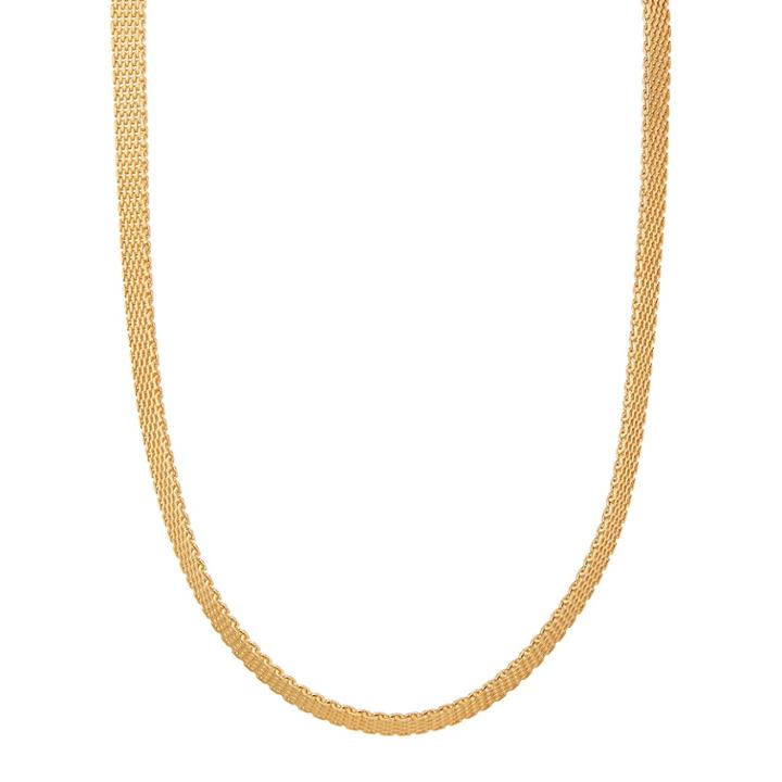 Sterling Silver Mesh Chain Necklace, Women's, Size: 18, Yellow