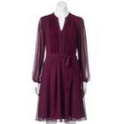 Women's Msk Pintuck Shirt Dress, Size: 10, Yellow Oth