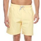Men's Croft & Barrow&reg; Solid Swim Trunks, Size: Large, Lt Yellow