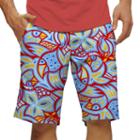 Men's Loudmouth Cock-a-doodle-doo Golf Shorts, Size: 34, Brt Red