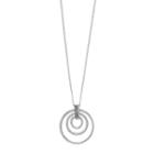 Mudd&reg; Long Concentric Circle Pendant Necklace, Women's, Silver