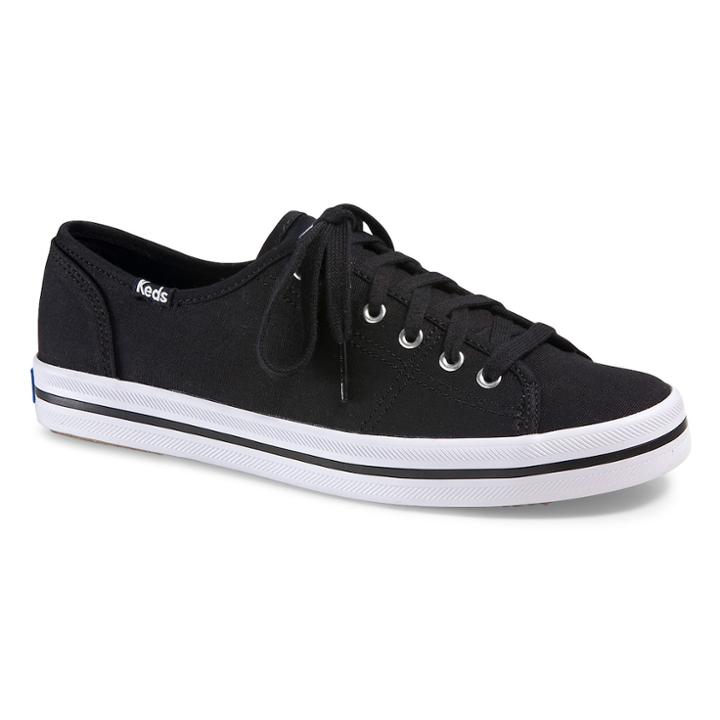 Keds Kickstart Canvas Women's Sneakers, Size: 7, Black