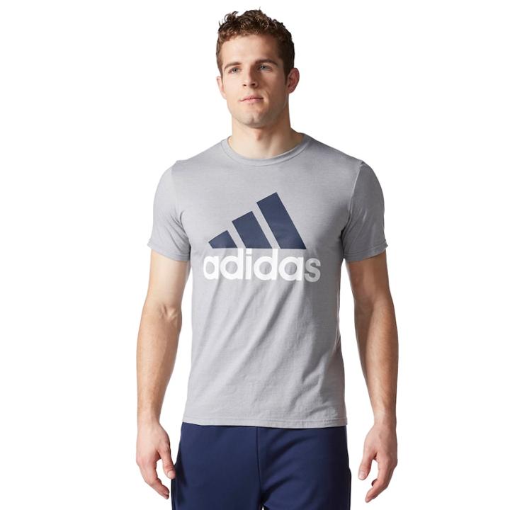 Men's Adidas Classic Tee, Size: Xl, Med Grey