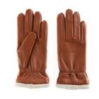 Women's Apt. 9&reg; Faux Shearling Lined Leather Tech Gloves, Size: Large, White Oth