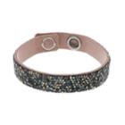 Simply Vera Vera Wang Black Faux Leather Wrap Bracelet With Swarovski Crystals, Women's