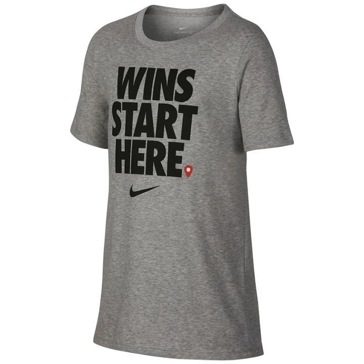 Boys 8-20 Nike Win Start Here Tee, Size: Large, Grey
