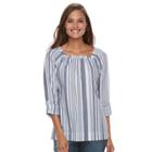 Women's Croft & Barrow&reg; Patterned Tunic Top, Size: Xl, Natural
