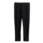 Girls 4-10 Jumping Beans&reg; Solid Full-length Fleece Leggings, Size: 10, Black