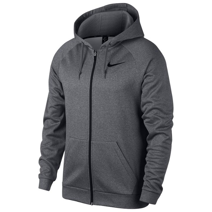 Big & Tall Nike Therma Zip-front Training Hoodie, Men's, Size: Xxl Tall, Grey Other