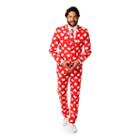 Men's Opposuits Slim-fit Mr. Lover Lover Suit & Tie Set, Size: 52 Reg, Brt Red