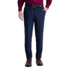 Men's Haggar&reg; Cool 18&reg; Pro Slim-fit Wrinkle-free Flat-front Super Flex Waist Pants, Size: 30x30, Med Blue