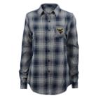 Women's West Virginia Mountaineers Dream Plaid Shirt, Size: Large, Dark Blue