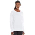Women's Tek Gear&reg; Fleece Crewneck Sweatshirt, Size: Medium, White