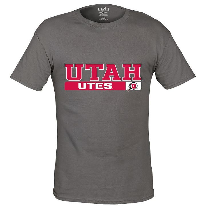 Men's Utah Utes Complex Tee, Size: Small, Grey (charcoal)