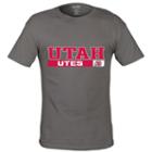 Men's Utah Utes Complex Tee, Size: Small, Grey (charcoal)